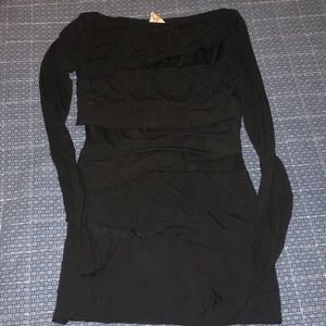 Black casual long  sleeve